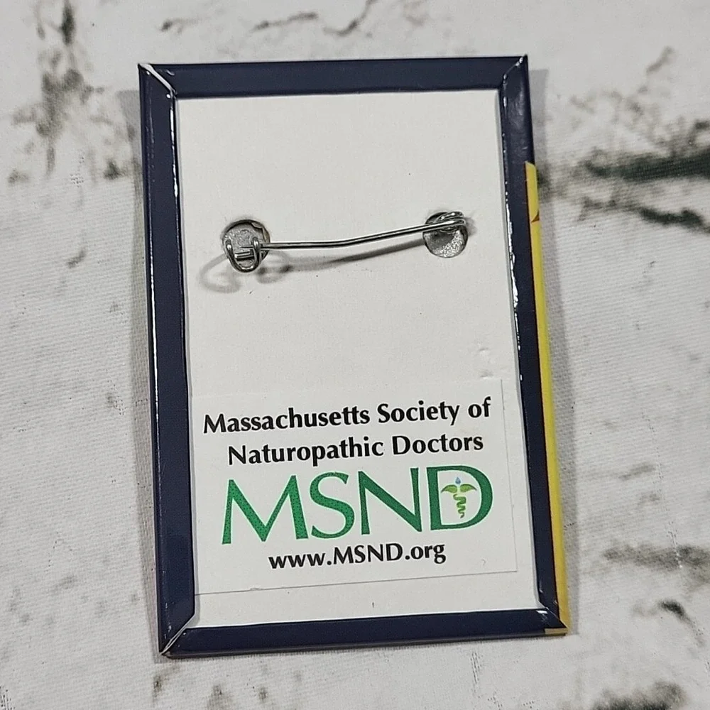 Rosie The‎ Riveter Naturopathic Medicine Works Pin-Back Button